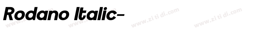 Rodano Italic字体转换 Rodano Italic字体转换